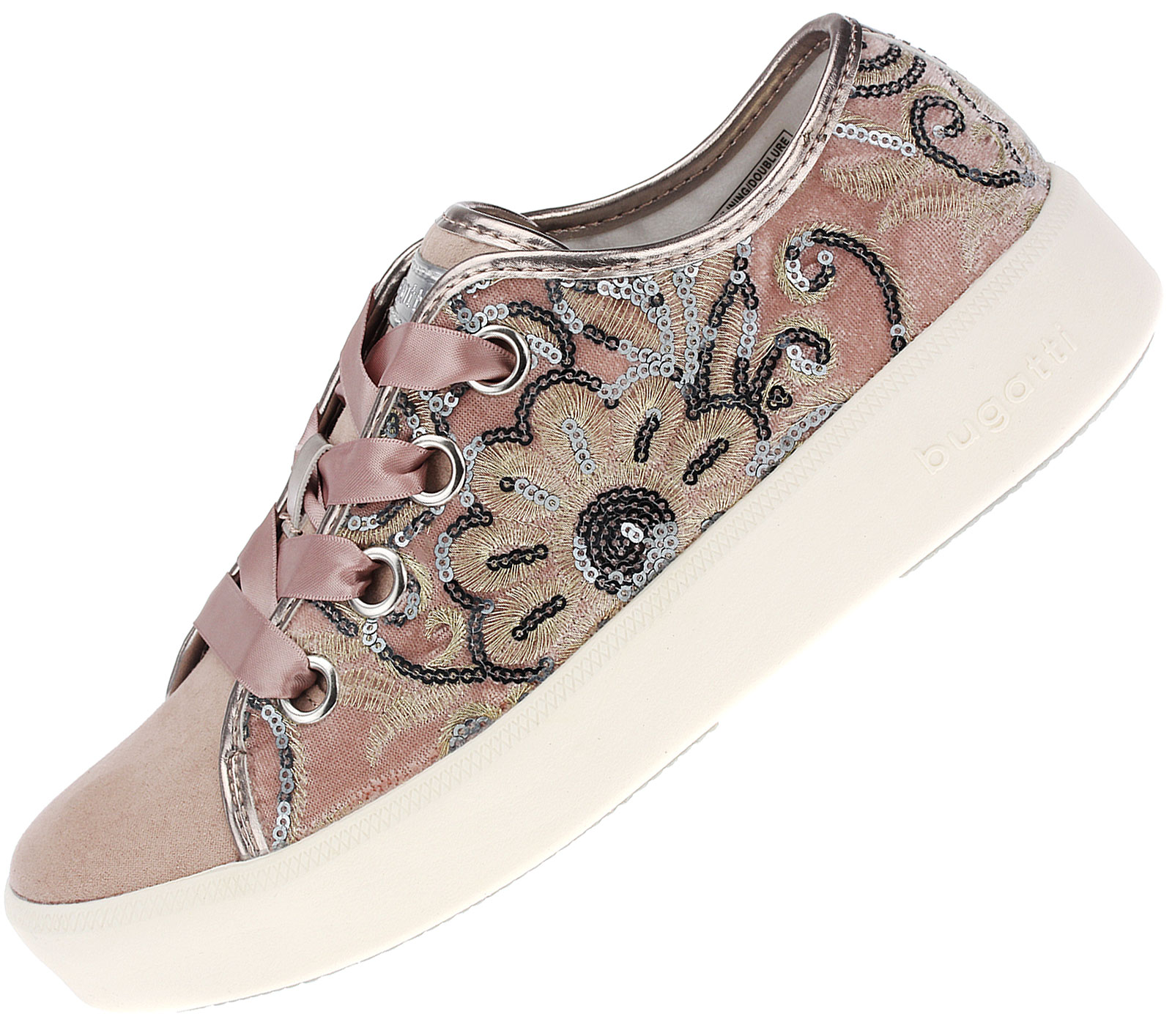 Bugatti Textil Fashion Sneaker, rosa Textil Sportlicher Bugatti Textil Fashion Sneaker, rosa Textil Sportlicher