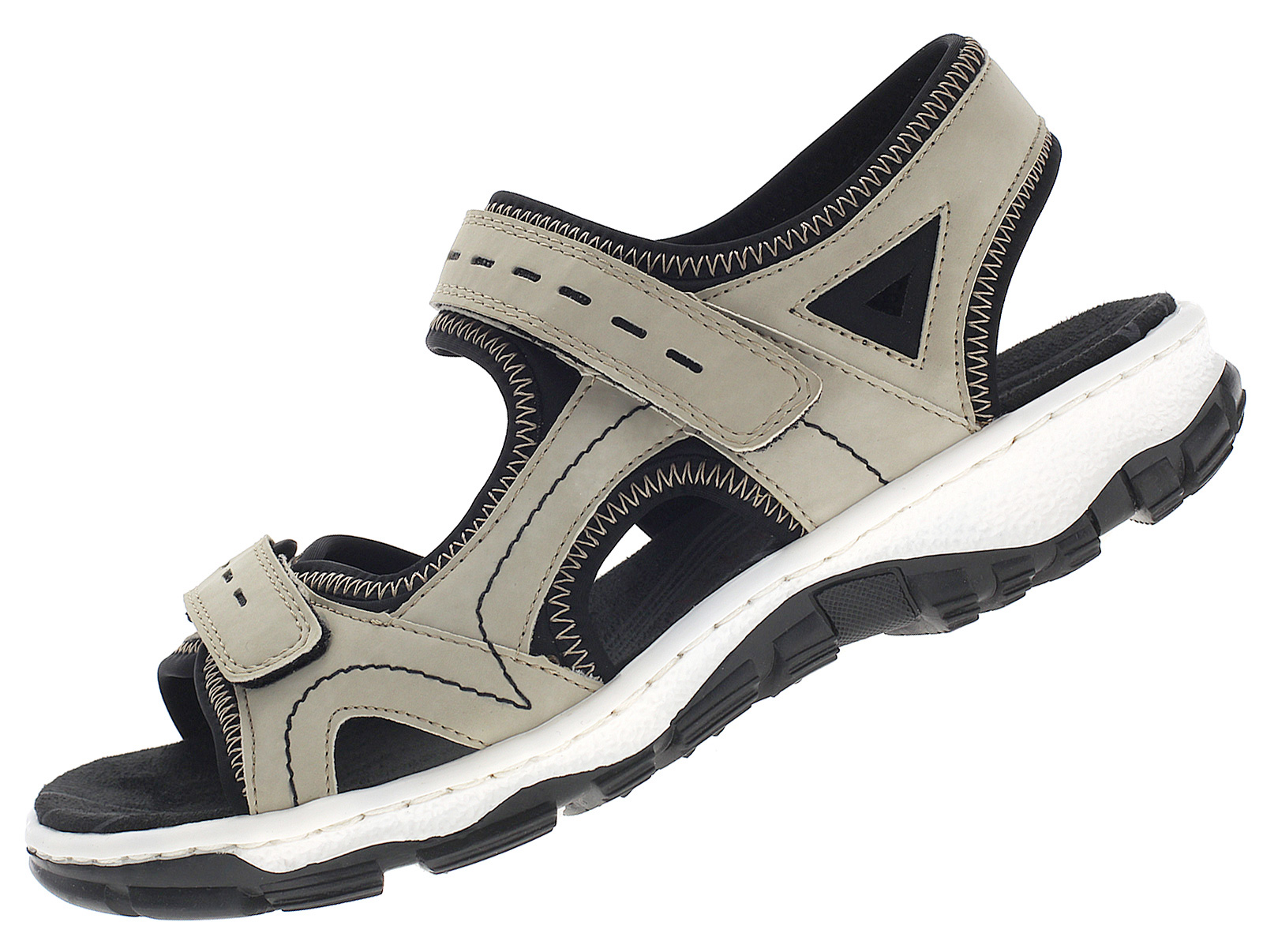 Rieker Damen Trekking Sandalen Outdoor Freizeit Schuhe Beige 68866-61