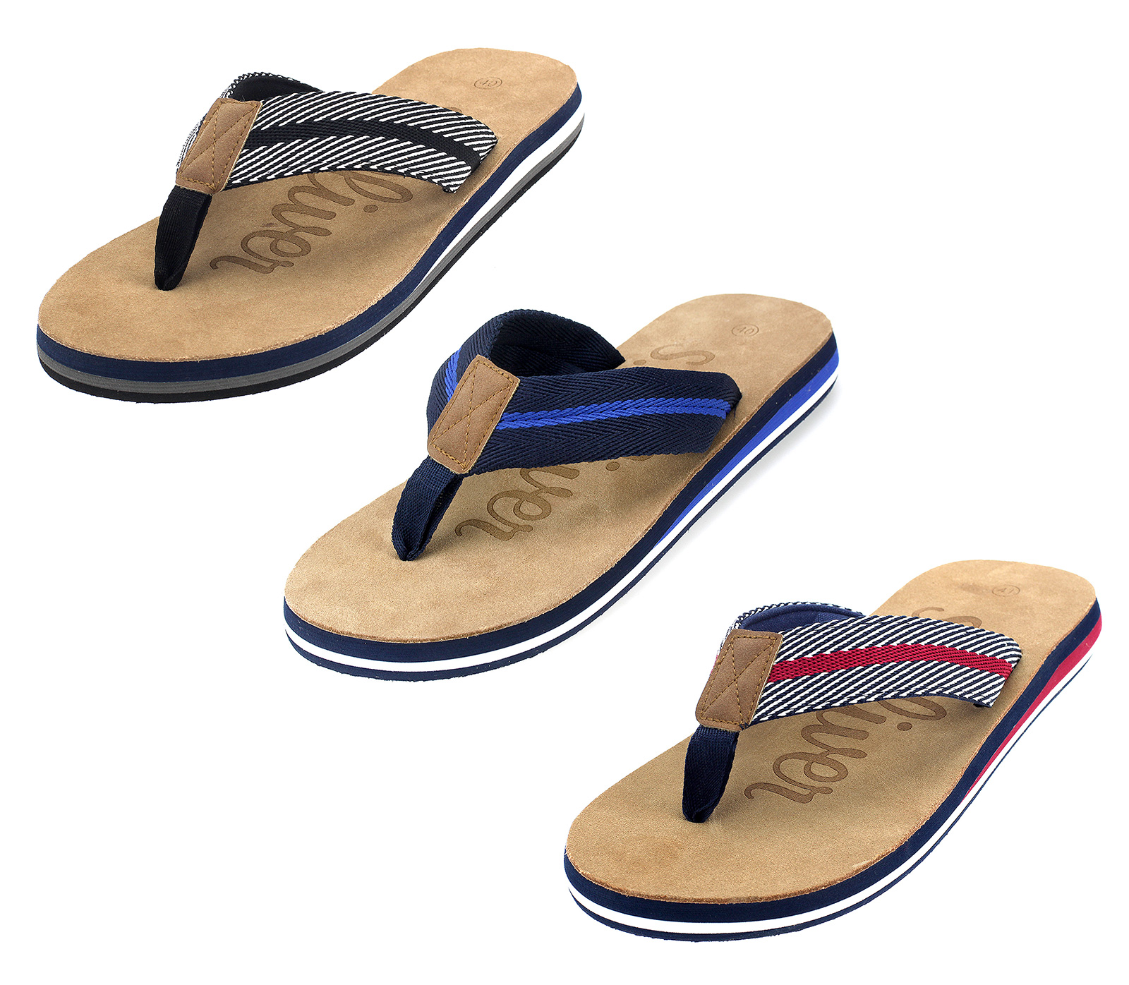 s.Oliver Herren Pantoletten Sandalen Zehentrenner Slipper Freizeitschuhe 17200